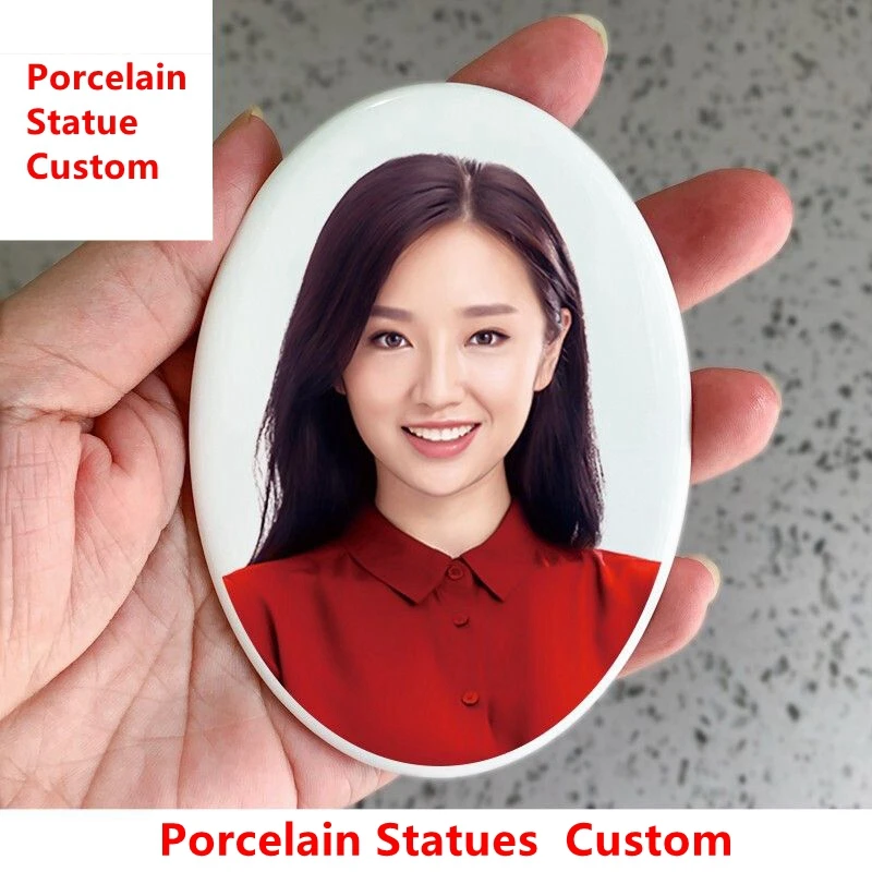 Custom Tombstone Porcelain Statue Bespoke Photos of High Temperatures Tailored Pet Souvenirs Cemetery Memorial Mausoleum Tombs