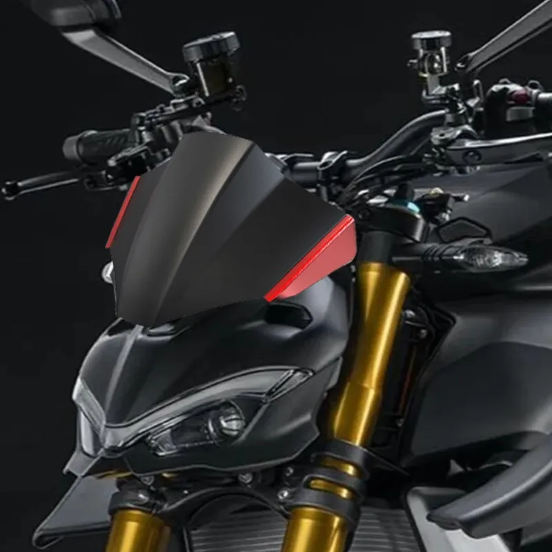 

Streetfighter V4 For Ducati STREETFIGHTER V4 S V4S 2021 2022 2023 Visor Front Windshield Windscreen Wind Shield Screen Deflector