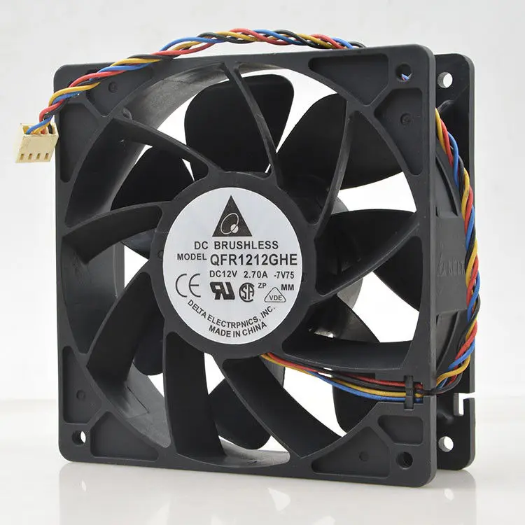 

1PC QFR1212GHE Delta Cooling Fan 12V 2.7A Rear High Volume New