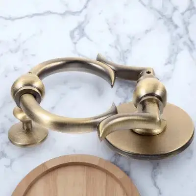 Zinc Alloy Door Knocker Replacement Robust Simple Front Door Security Knockers Decorative Accessory Classical Knocker