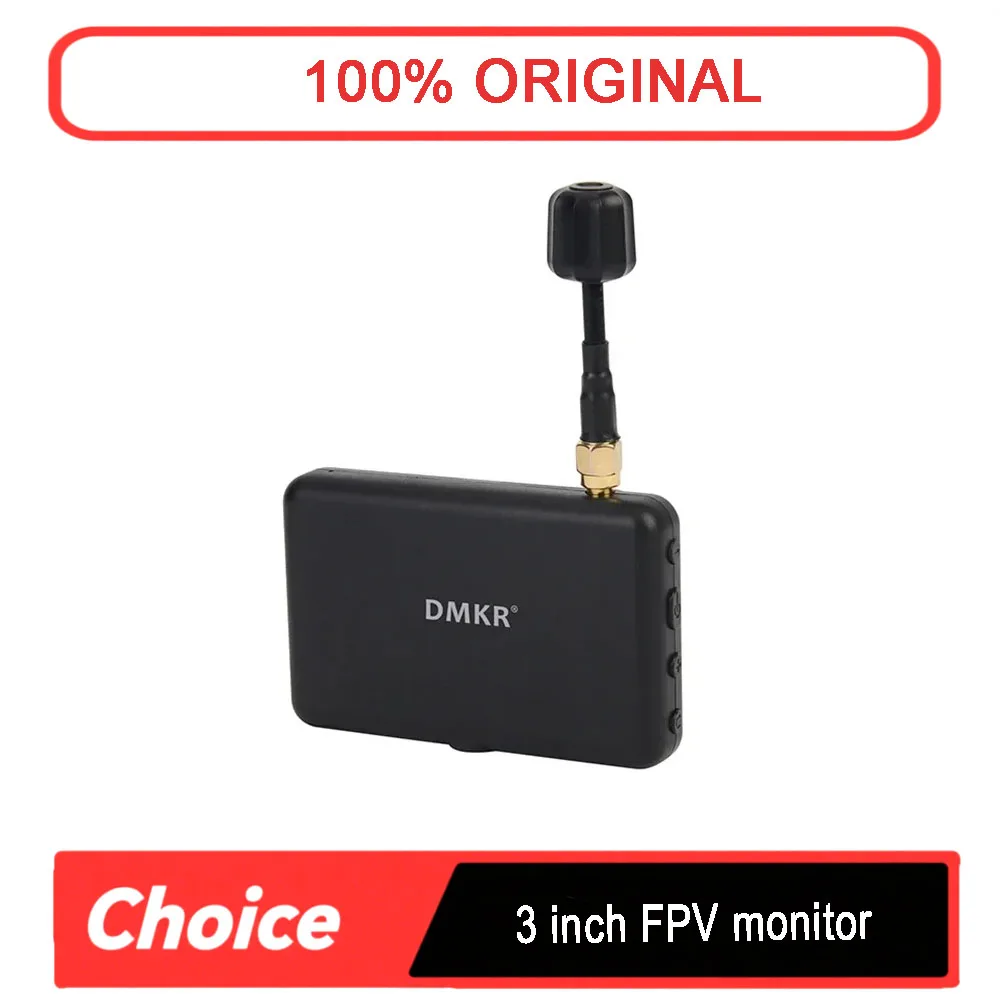 

Micro 5.8G 40CH 3 Inch 480x320 LCD FPV Monitor - Auto Search Built-in Battery for FPV Drone Multicopter