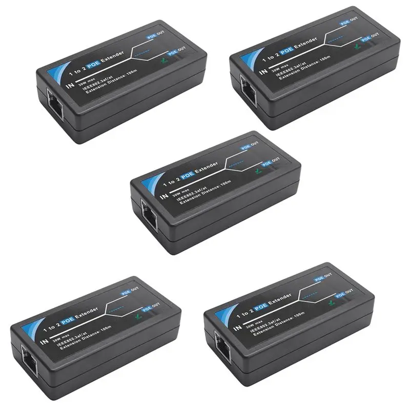 

Удлинитель POE Ingenious-5X с 2 портами, 10/100 Мбит/с, с поддержкой стандартов IEEE 802.3af (вход/выход) для IP-камер, расширяет зону покрытия до 100 метров