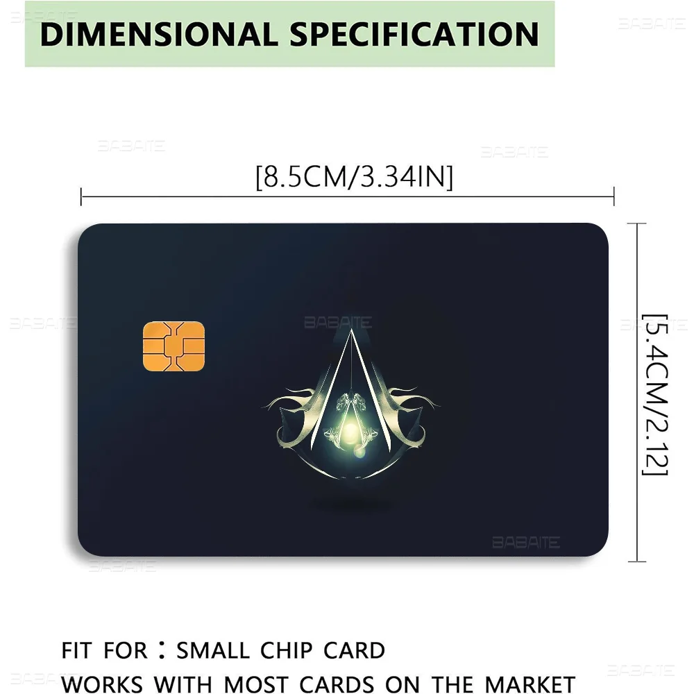 Assassin s Creed Different Styles Poker Sticker Film Tape Skin for Credit Card Debit Card Big Chip