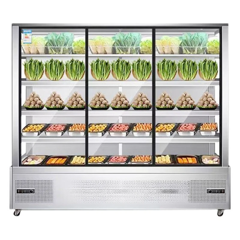 

Fried skewers refrigerated fresh-keeping cabinets, commercial Malatang shops, skewers shops, hot pot , display cabinets,