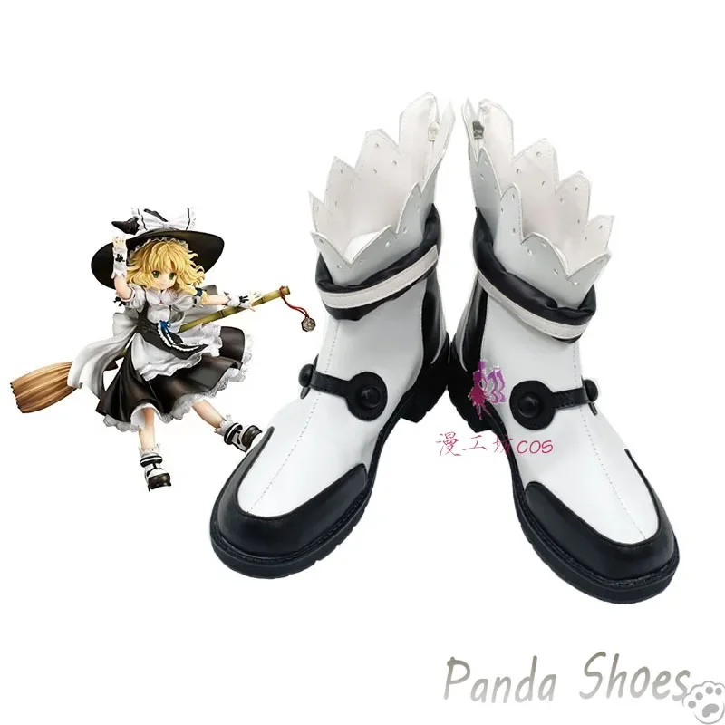 Juego Touhou Project Kirisame Marisa zapatos de Cosplay Anime Cos Comic Cosplay disfraz Prop zapatos para fiesta de Halloween Con
