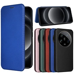 Carbon Fiber Flip Leather Book Wallet Stand Case For Xiaomi 15 14 13 12 12s Ultra , 15 14T 13T 12s 12T 12 11 15T Pro , poco C85