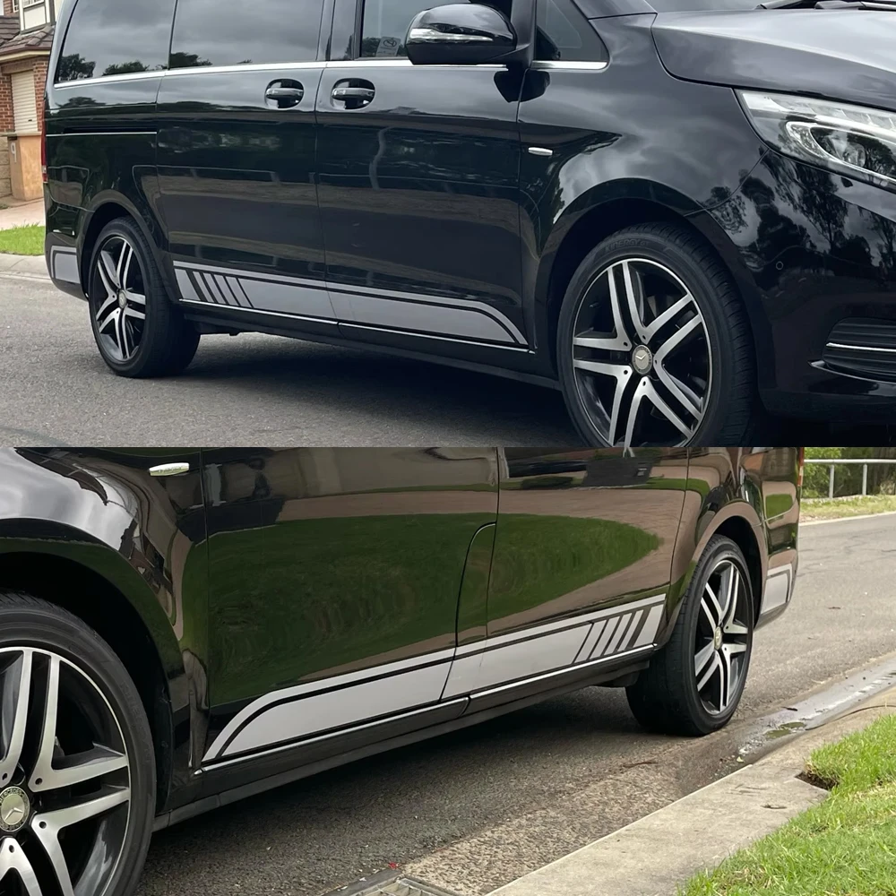 2PCS Car Stickers For Mercedes Benz Vito V Class Viano W447 V260 W639 W638 Marco Polo Camper Van Tuning Accessories Vinyl Decals