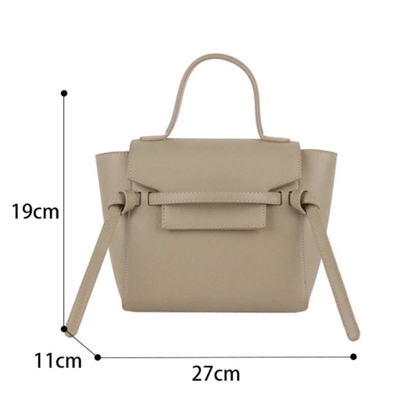 Vintage Licht Luxe Meervaltas Voor Dames Klassiek Ontwerp Schoudertas Met Grote Capaciteit Van Rundleer Casual Crossbody Tas