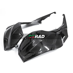 Carbon Fiber Motorcycle Fuel Tank Side Fairing Panel Protectors For BMW S1000RR 2019-2023 S1000R M1000R Accessories With M Logo