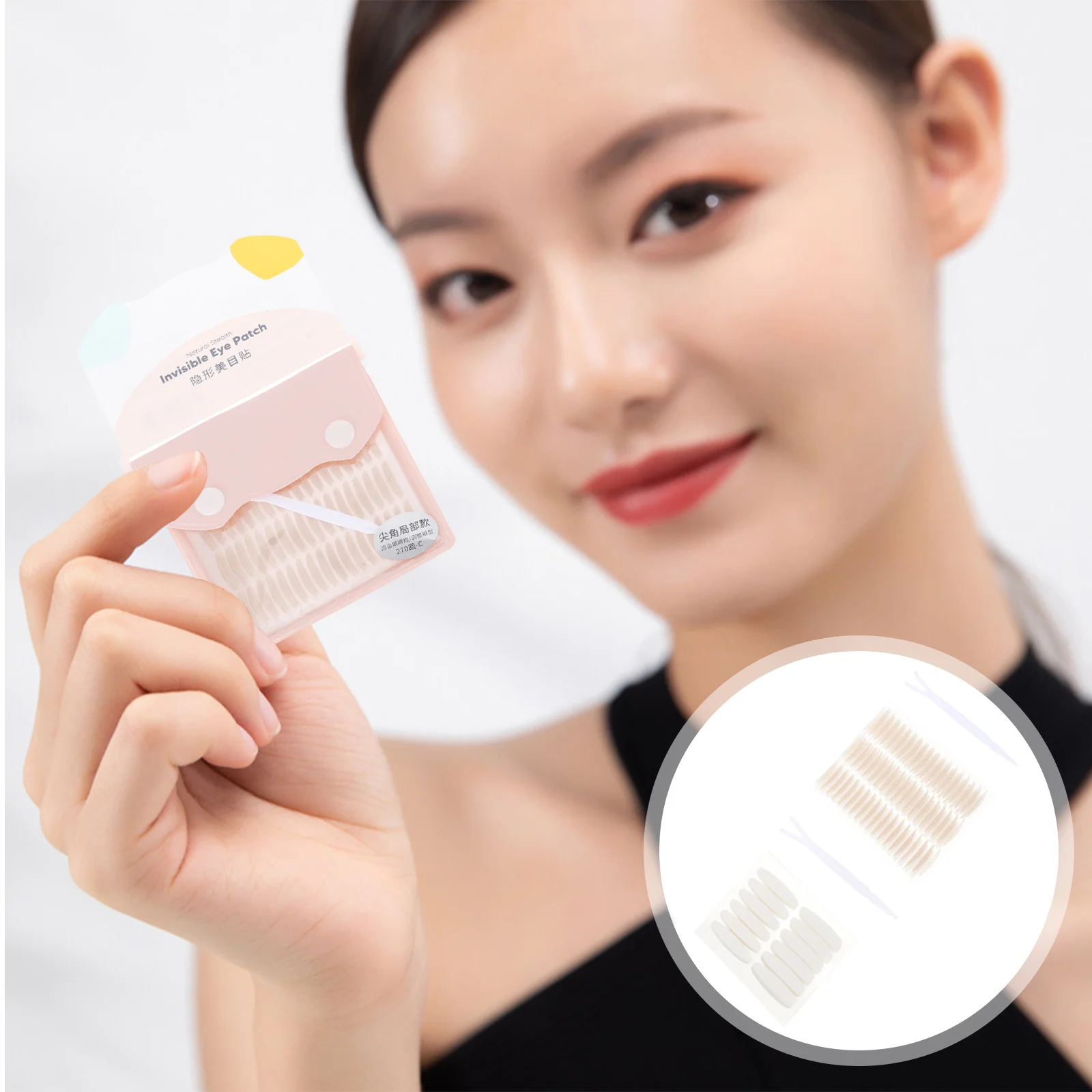 

2 Bags Double Eyelid Tapes Invisible Thin Comfortable Natural Eyelid Stickers Easy Apply Remove Beauty Supplies