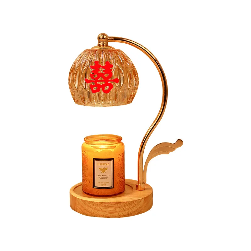 

Wedding gifts for the bride, high-end practical everbright lamps, a pair of wedding dowry wax melting lamps