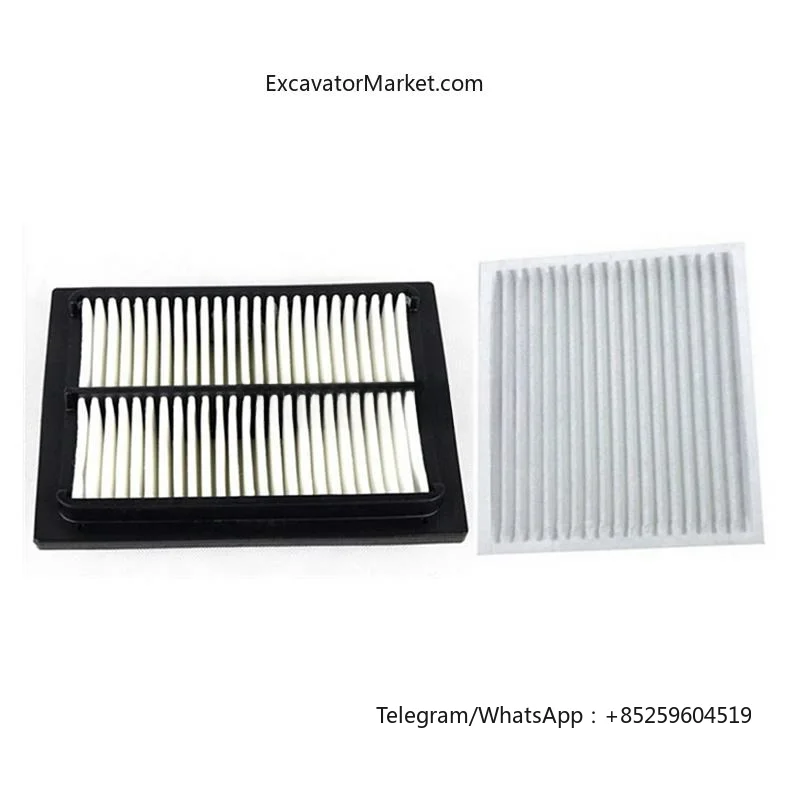 For Shantui 150W 210w 215w Excavator built-in external air conditioning filter element Filter mesh High quality