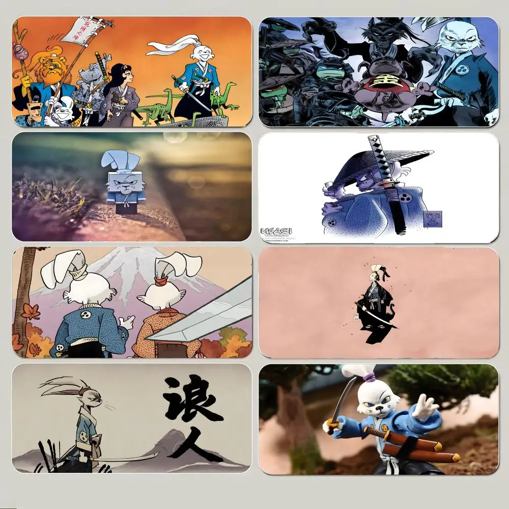 comic classic U-Usagi Yojimbo Mouse Pad Large Gaming Mousepad with Thick Stitched Edge Non-Slip Desk Mat