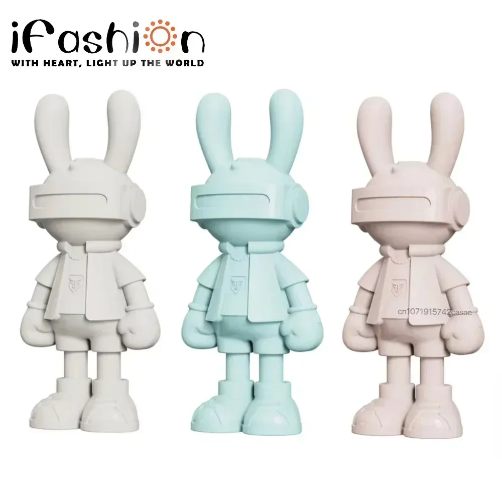 Trendy Decorations 35cm Rabbit Figurine Statue Cartoon Ornaments Sculpture  Desktop Cute Home Interior Decor Bedroom Gift Boy