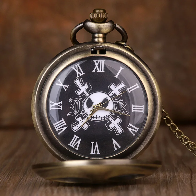 Creative Cool Night Jack Boy Style Metal Pocket Watch Fashion Pendant For Men And Women