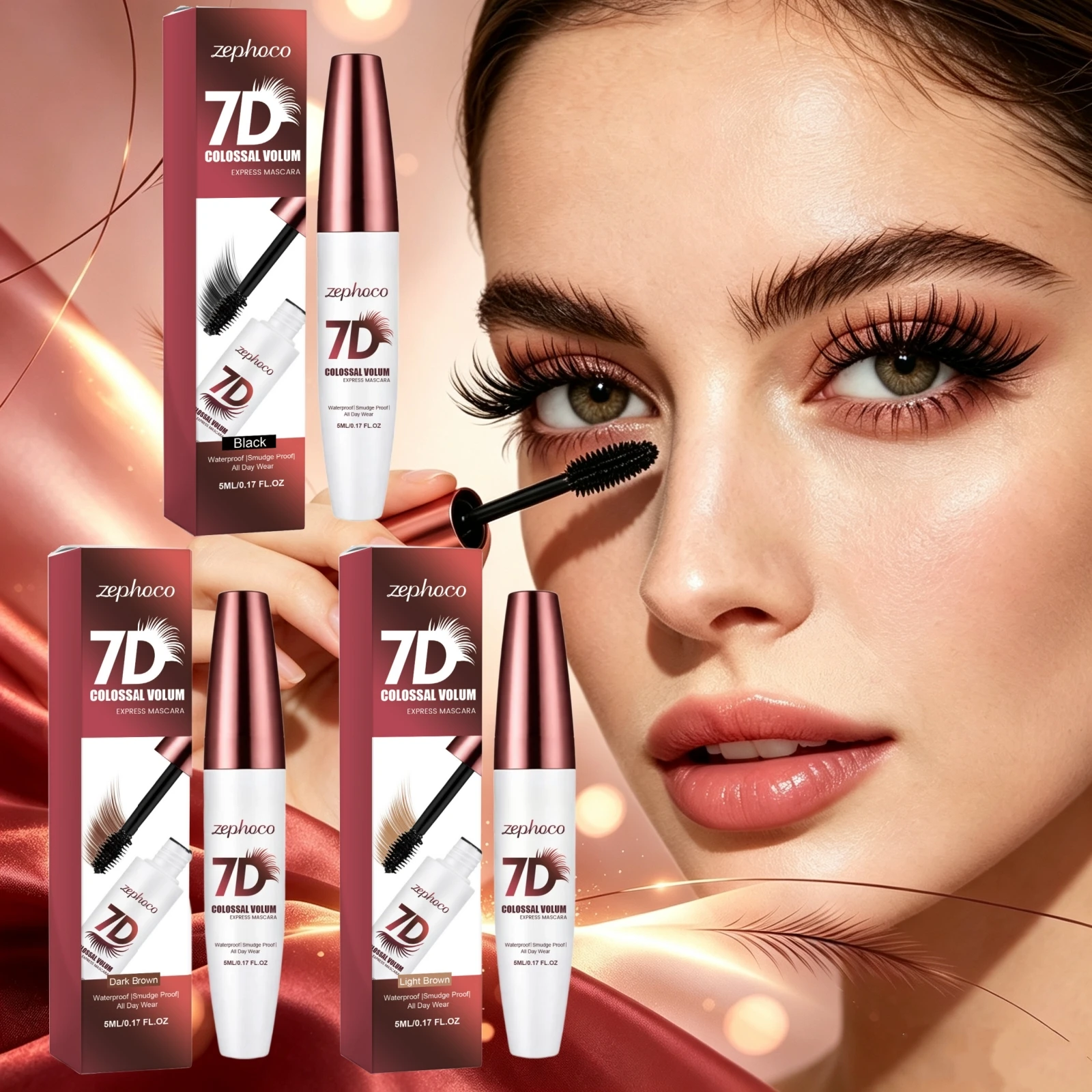 Volumizing Waterproof Mascara All Weather Proof Hold Curl No Smudge Lengthen Thicken Lash Separately Thickening Curling Mascara
