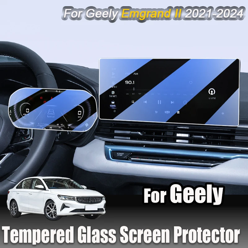 For Geely Emgrand 2021 2022 2023 2024 Navigation screen Instrument screen Tempered Glass Screen Protector Interior