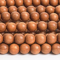 6/8MM Barbie Sandalwood Mala Beads 108 Pcs Natural Wood Round Beads Prayer Beads Bracelet For Men Women Prayer Meditation