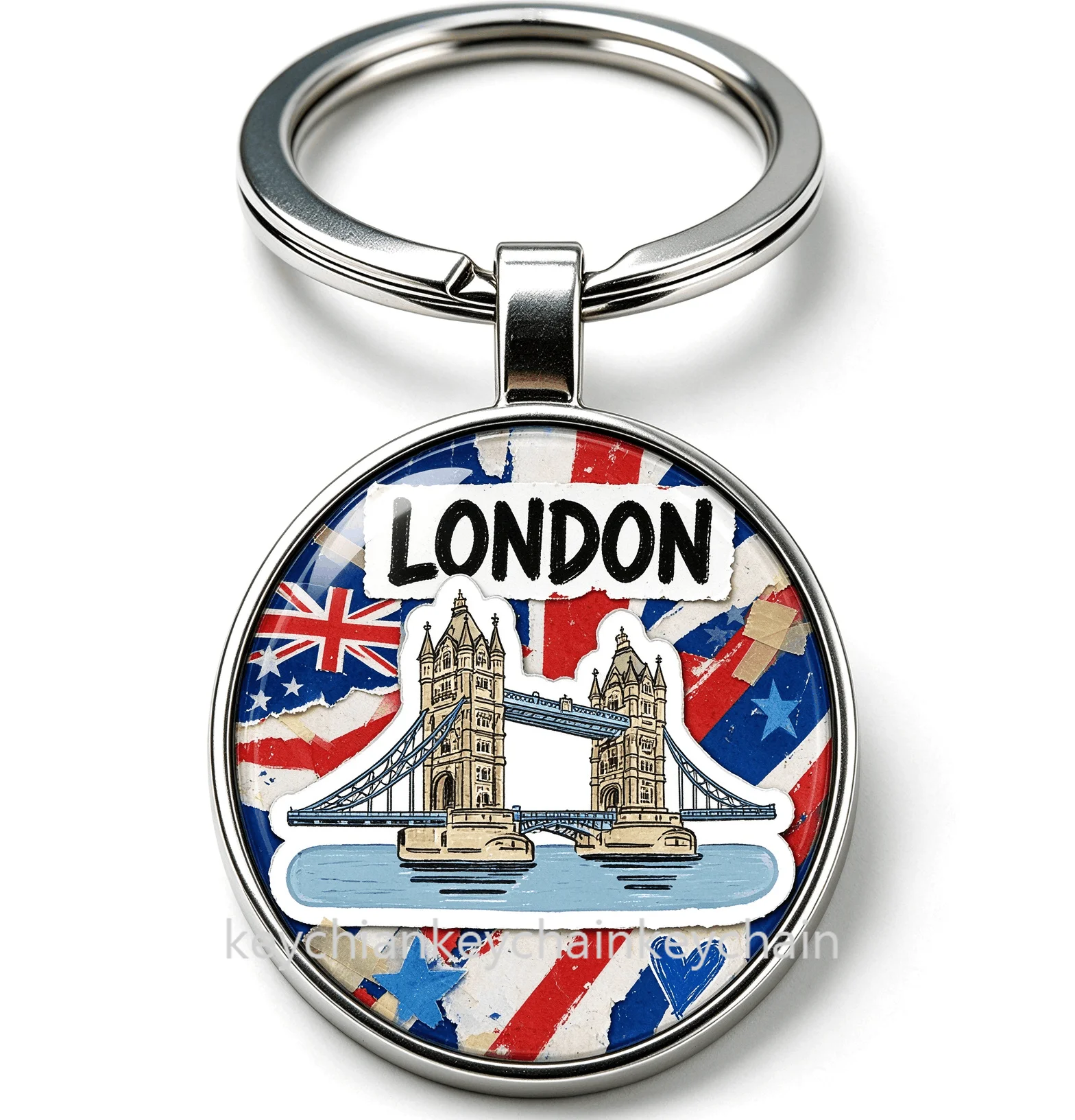 Tower Bridge Keychain  Keyring Bag Charm Gift