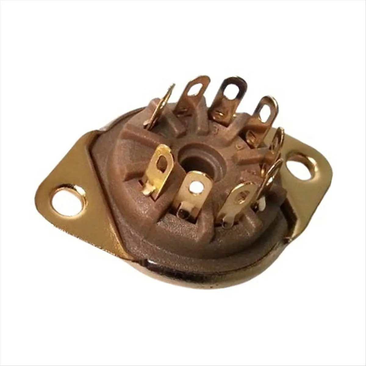 【ELEVATE LIFE】10pcs 9Pins Bakelite Tube Socket Valve Base for 12AX7,12AT7,12AU7,ECC83 Ideal for Audio Amplifier & HIFI DIY Proje