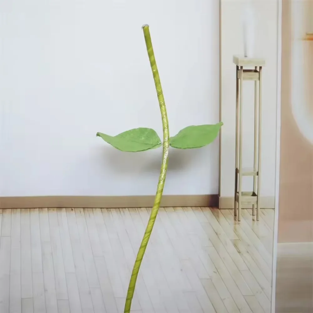 Simulierter künstlicher Blumenständer, 1,35 m, PVC, grüne Blätter, Blumenstielbasis, Zubehör für Schaufensterdekoration, riesiger Blumenständer – Detail 8