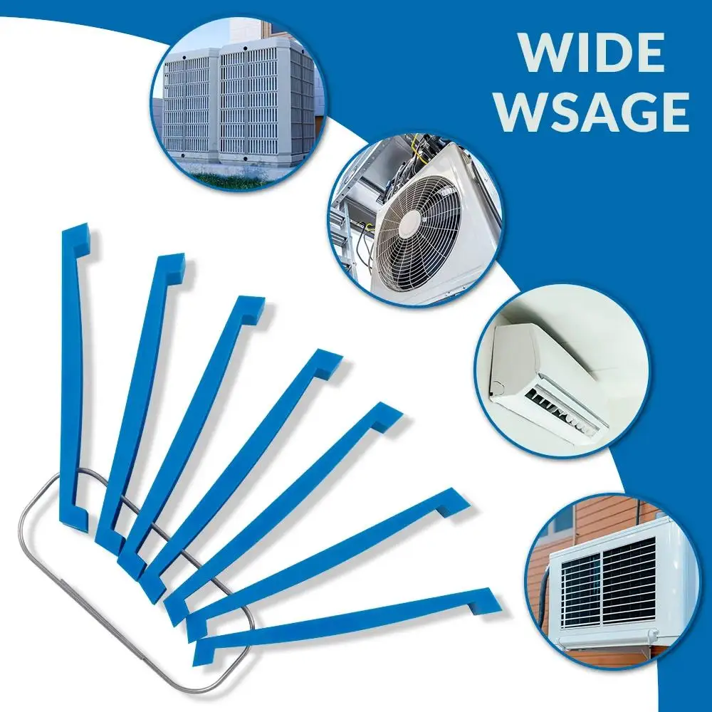 Universal Condenser Fin Comb, Air Conditioning Fin Cleaner & Straightener, Multi-Size Radiator Repair Tool for Auto HVAC
