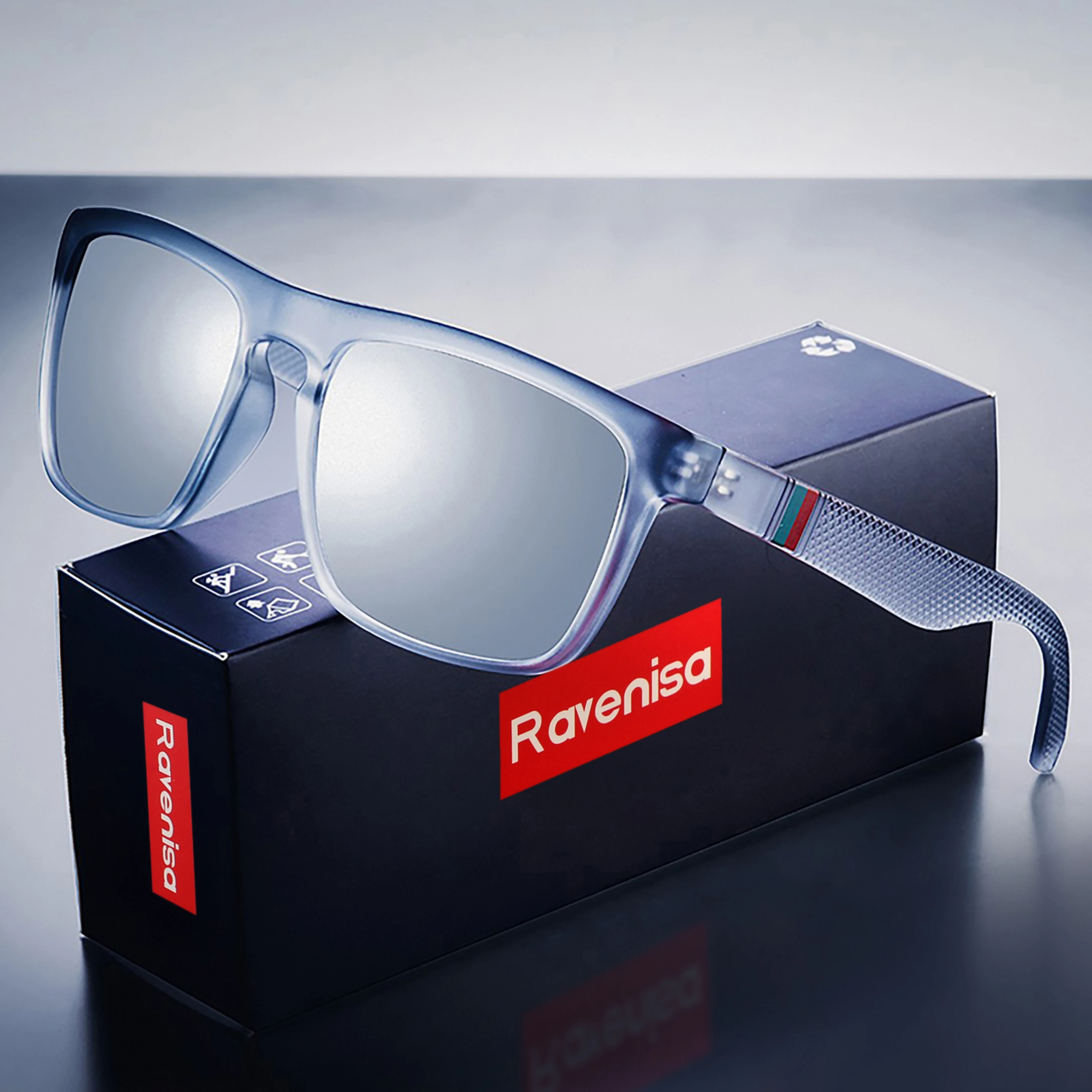 Fashion Square Vintage Polarized Sunglasses Men Women Retro Driving Fishing  Sun Glasses UV400 Eyewear