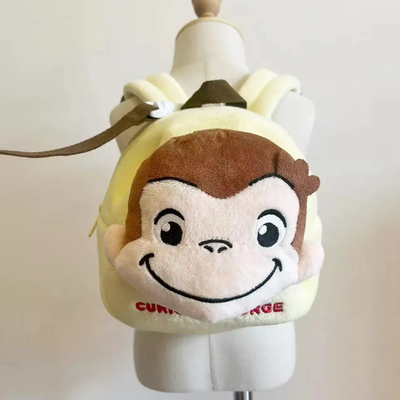 

Новый милый любопытный Джордж Обезьяна детский маленький анти-потерянный плюшевый рюкзак сумки детский школьный ранец для детского сада