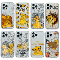 Disney cute lion king Simba Transparent TPU Phone Case for Oppo Reno14 Reno13 Reno12 Reno11 Reno10 Reno8 Reno7 F Pro Plus 5G