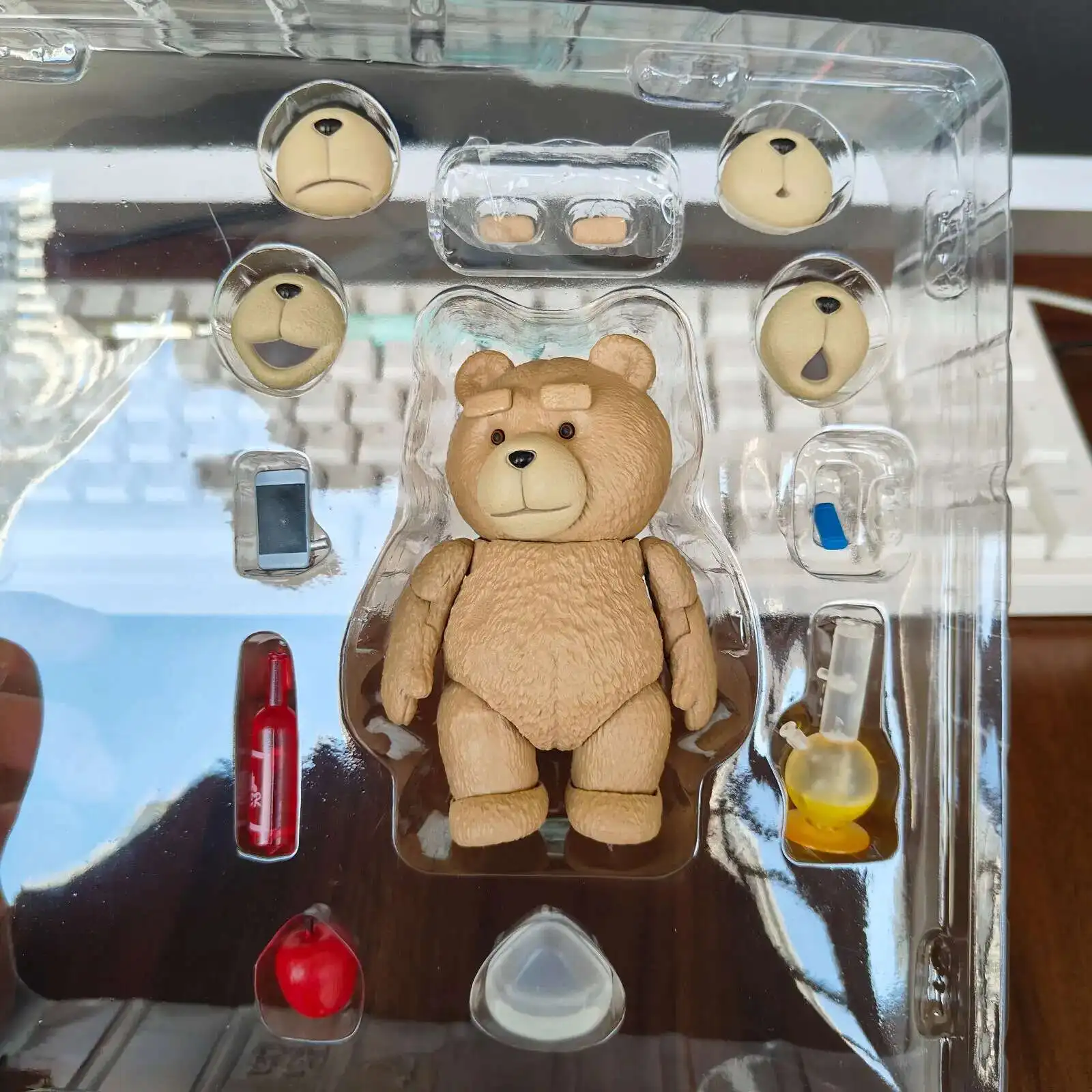 محاصر الدب الشكل الفيلم TED 2 تيد عمل نموذج لجسم اللعب 10 سنتيمتر المشتركة المنقولة دمية الإبداعية هدية عيد ميلاد. #6