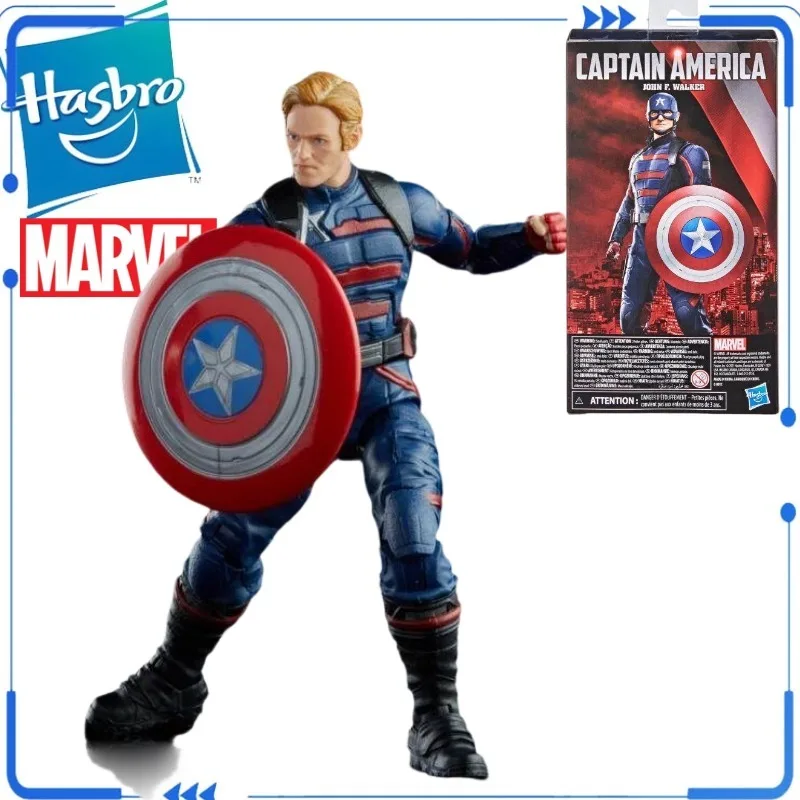 

Genuine Hasbro Marvel Legends John F. Walker Captain America 6-Inch Action Figure with Shield & Head Collectible Model in Stock