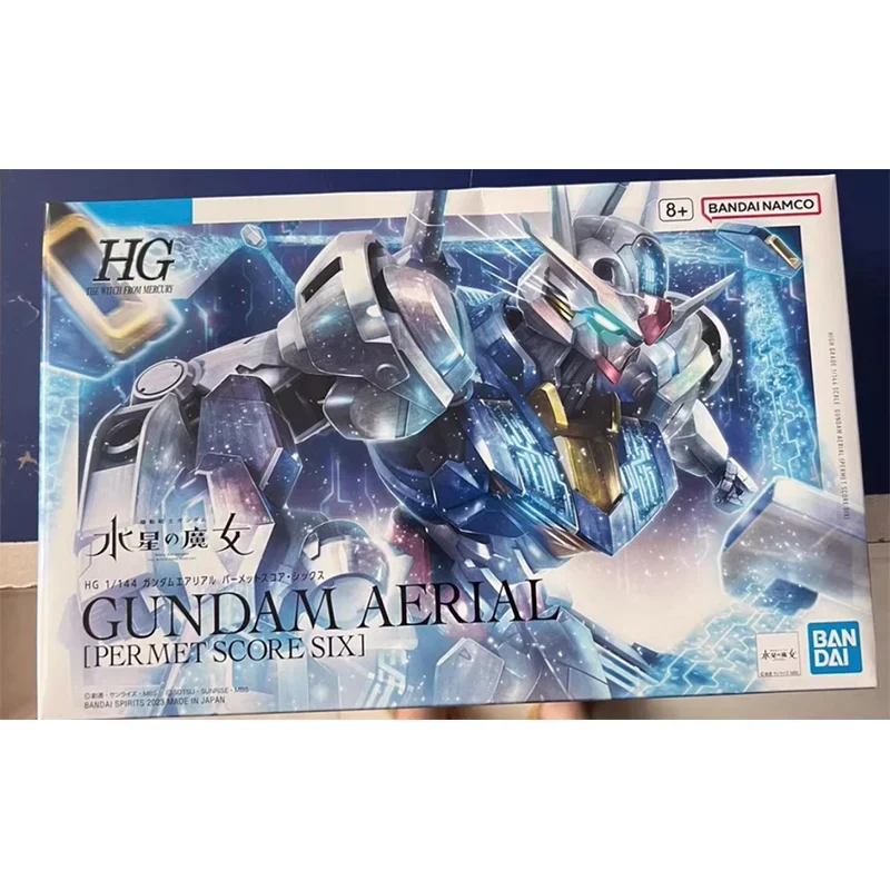 Bandai Original GUNDAM Anime PB HG GUNDAM AERIAL PER MET SCORE SIX Action Figure Toys Collectible Model Gifts for Children