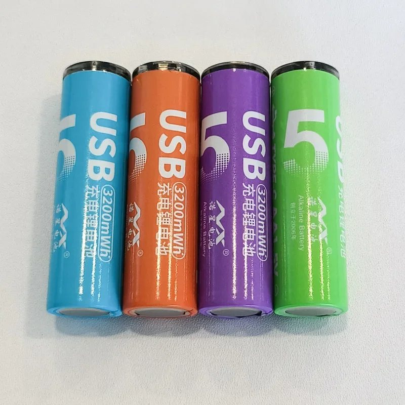 1.5v usb aa 3200mWh aa battery Lithium Charging battery for Toys Mouse keyboard  AA rechargeable battery