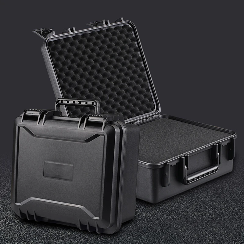 

Safety Toolbox Equipment Instrument Case Moisture-proof Hardware Tool Box Plastic Suitcase With Pre-cut Foam