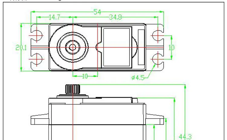 Feetech FT5116M 15KG High Precision Digital Standard Servo Motor Metal Gear for Robot UAV Hobby Education-RC Parts & Accs