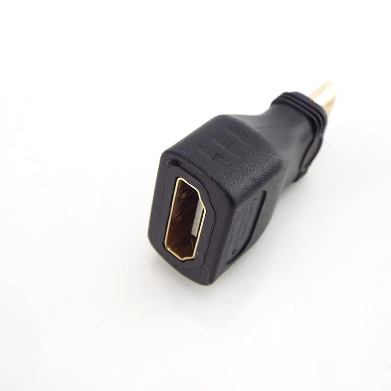 Mini HDMI-compatible Converter Male To Standard Extension Cable Adapter Female to Male Convertor Gold-Plated 1080P 1/2/5pcs