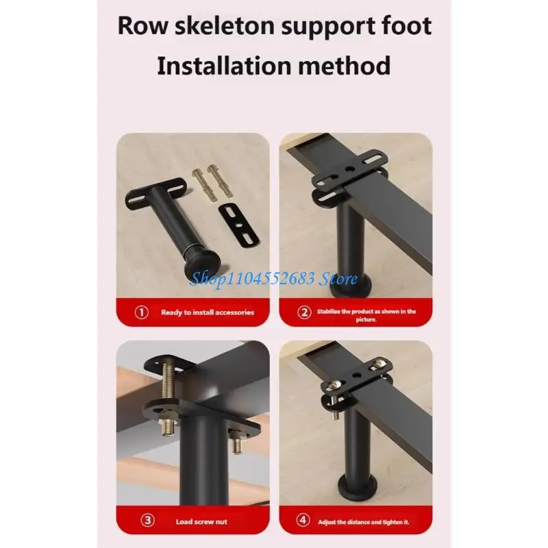 Y6GD Not Slip Furniture Rise Column with Height Adjustment Feature Strong Steel Construction Easy to Use for Heavy Loads