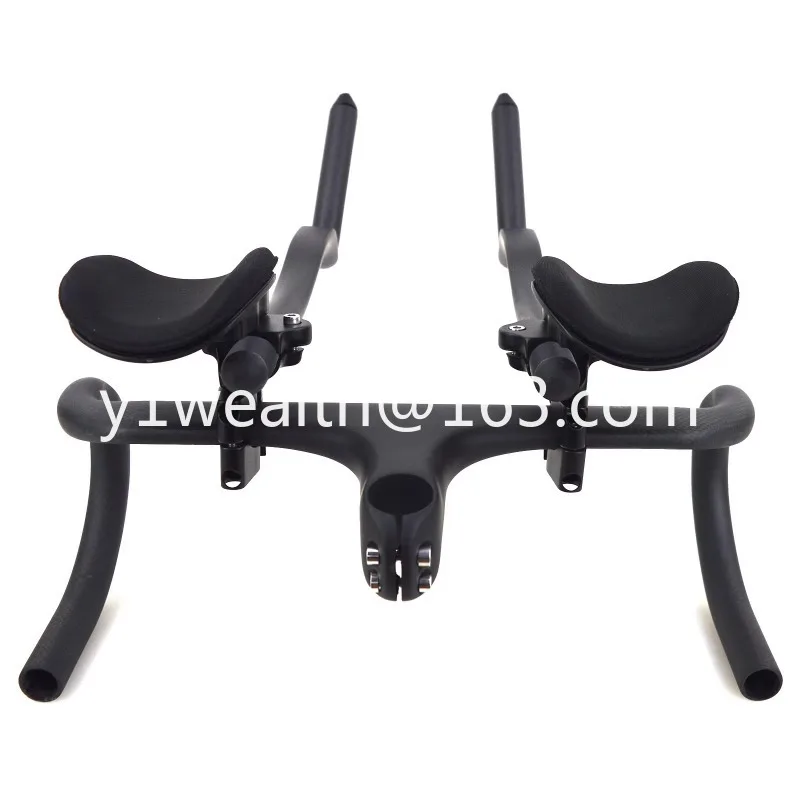 T800 Carbon Fiber Bicycle Accessories 278g Aero Bikes 55° Design Non-slip Auxiliary Rest Handlebars for Grip BMX Components