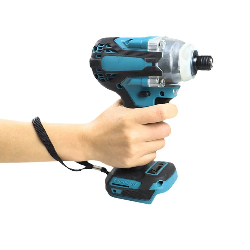 18V 520Nm Brushless Drill Cordless Electric Impact Wrench Rechargeable 1/2 Square Drive Wrench DIY Power Tool For Makita Battery