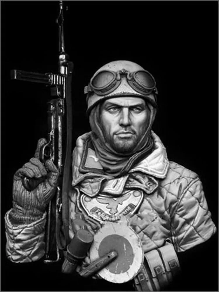 Новый комплект из смолы в разобранном виде 1/10 Fallschirmjager 1943, игрушки «сделай сам», неокрашенная модель из смолы