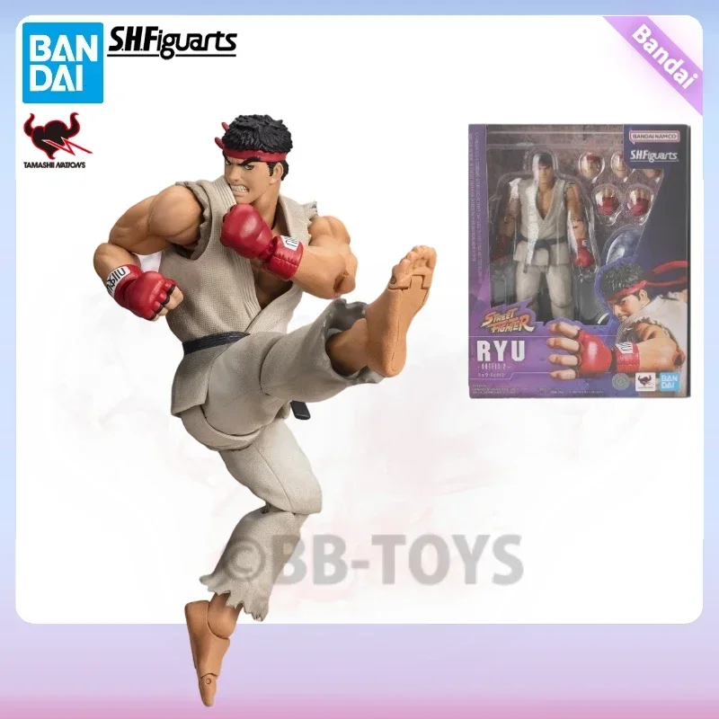 

В наличии BB Original Bandai S.H.Figuarts SHF Street Fighter Ryu Outfit 2, экшн-фигурки, коллекция игрушек, модель, подарки