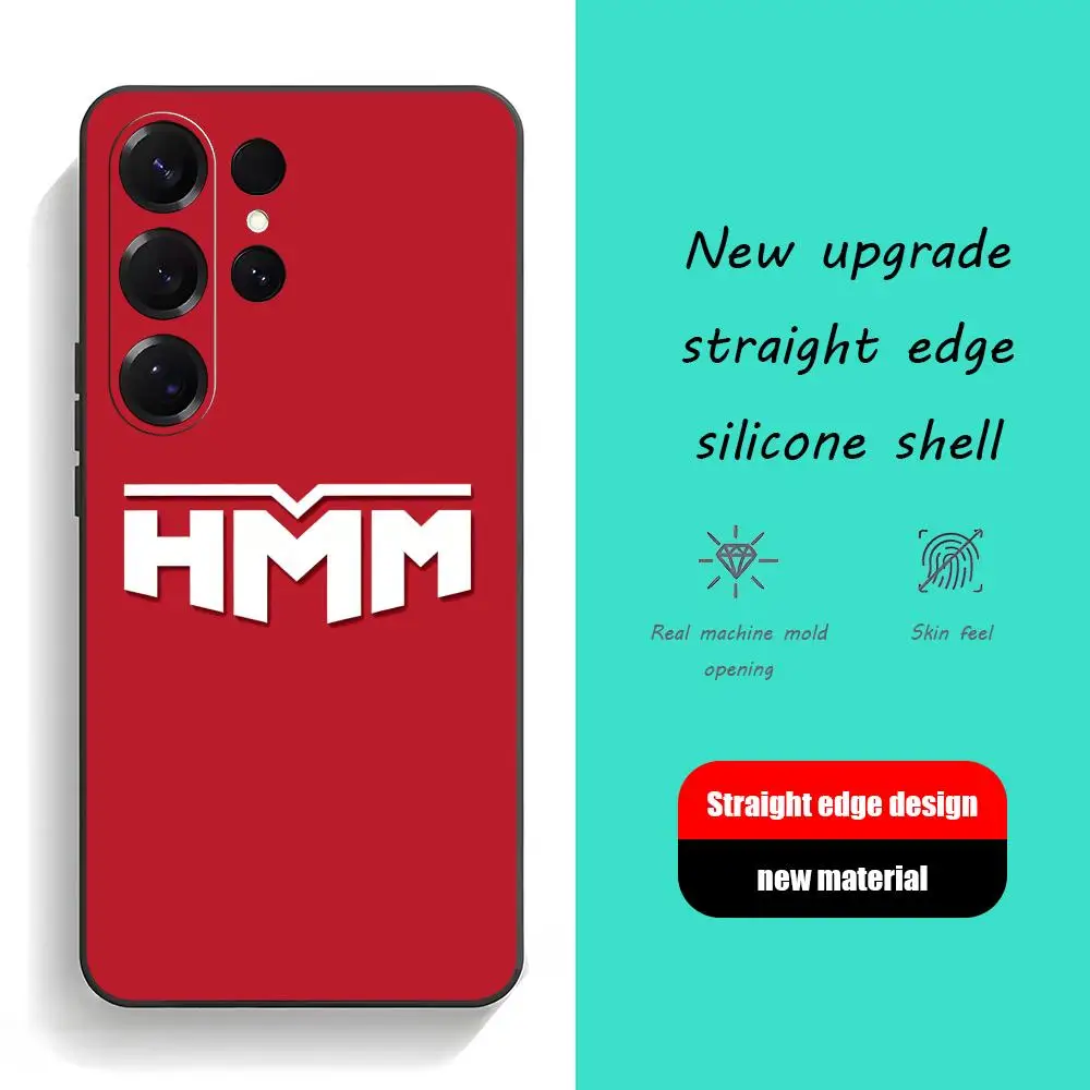 HMM LOGO Fashion design Phone Case For Samsung Galaxy S26 S25 S24 S23 S22 S21 Plus Ultra Fold A Soft Black