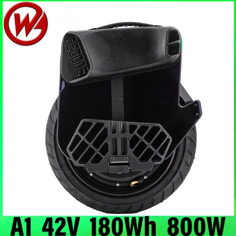 BEGODE A1 42V 180Wh 50S batería 800W Motor fuerte PC estructura principal TubelessTire 13 pulgadas CNC cubierta superior de Metal monociclo eléctrico