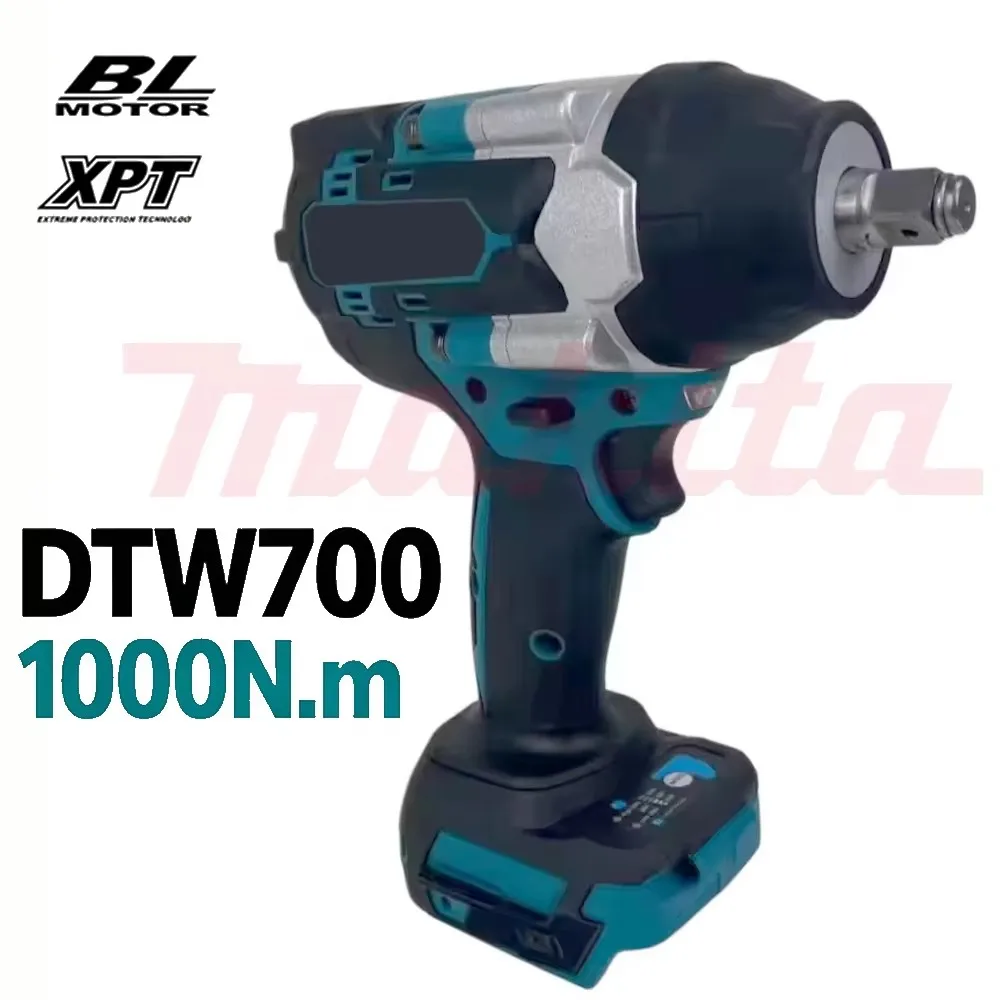 Für Makita DTW700 2800N.M Drehmoment Bürstenloser Elektrischer Schlagschrauber 1/2 Zoll Schraubendreher Akku-Schrauber Elektrowerkzeug für Makita 18V Batterie.