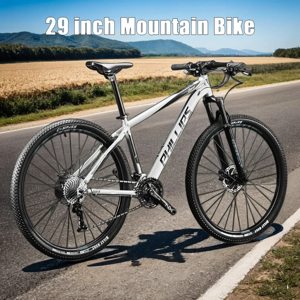 26/29 inch mtb hydraulic disc brake Mountain Bike lightweight shock absorption Cross Country Bicycle 33 speed gravel bicicleta