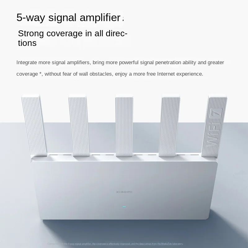 Xiaomi Router BE5000 WiFi 7 2.5G 5011Mbps Network Port 512MB Memory 2.4/5GHz Dual Broadband Access Network Security Protection