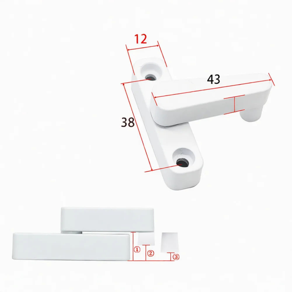 Professional Sliding Window Lock Security Latch Zinc Alloy Minimalist Style For Glass Door Narrow Hardware Easy Mounting Bolt