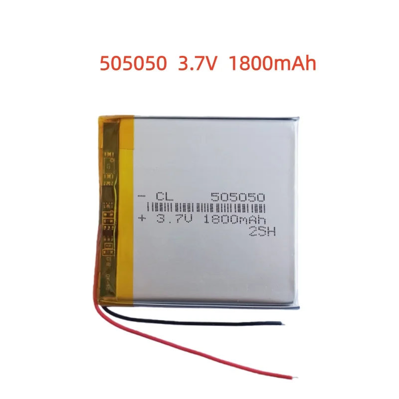 

505050 3.7V battery 1800mAh For smart home air purifier conditioner suit massager soft-pack smart home alarm LED lamp batteries
