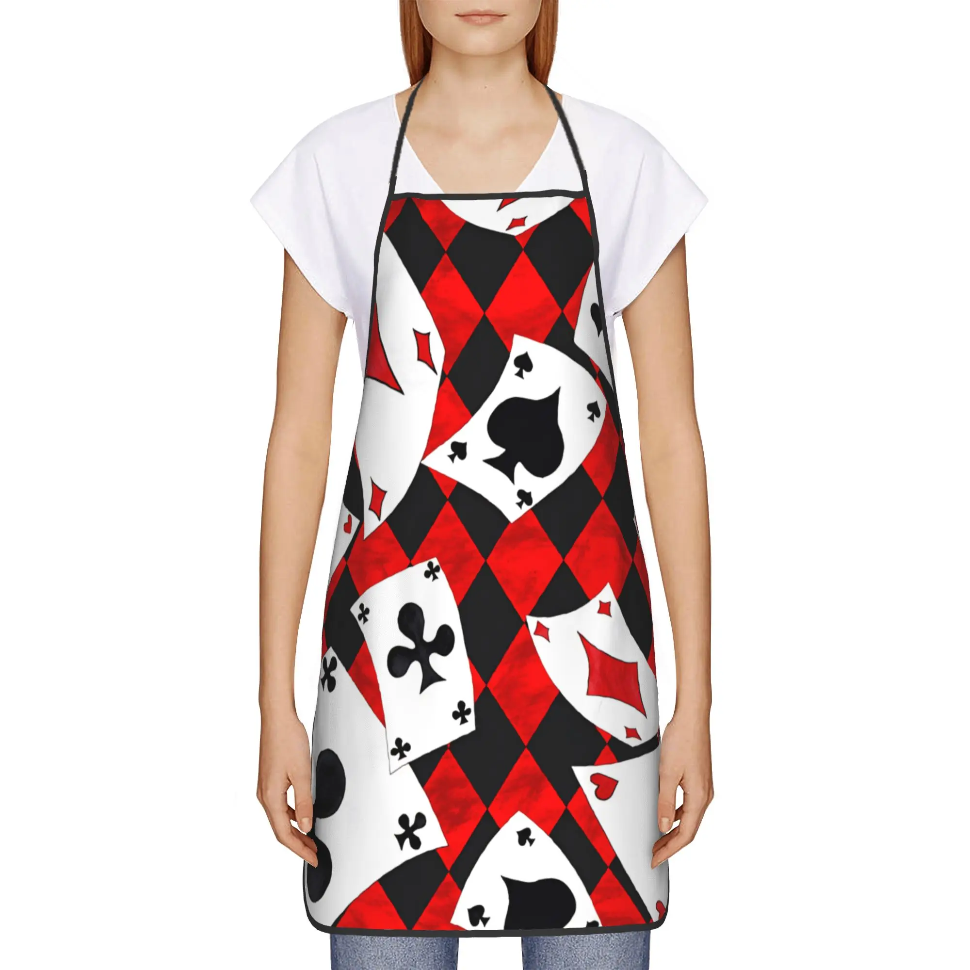 Playing Cards  Apron  Barber Restraunt Kitchen Accessories Cleaning Custom Aprons without Pocket