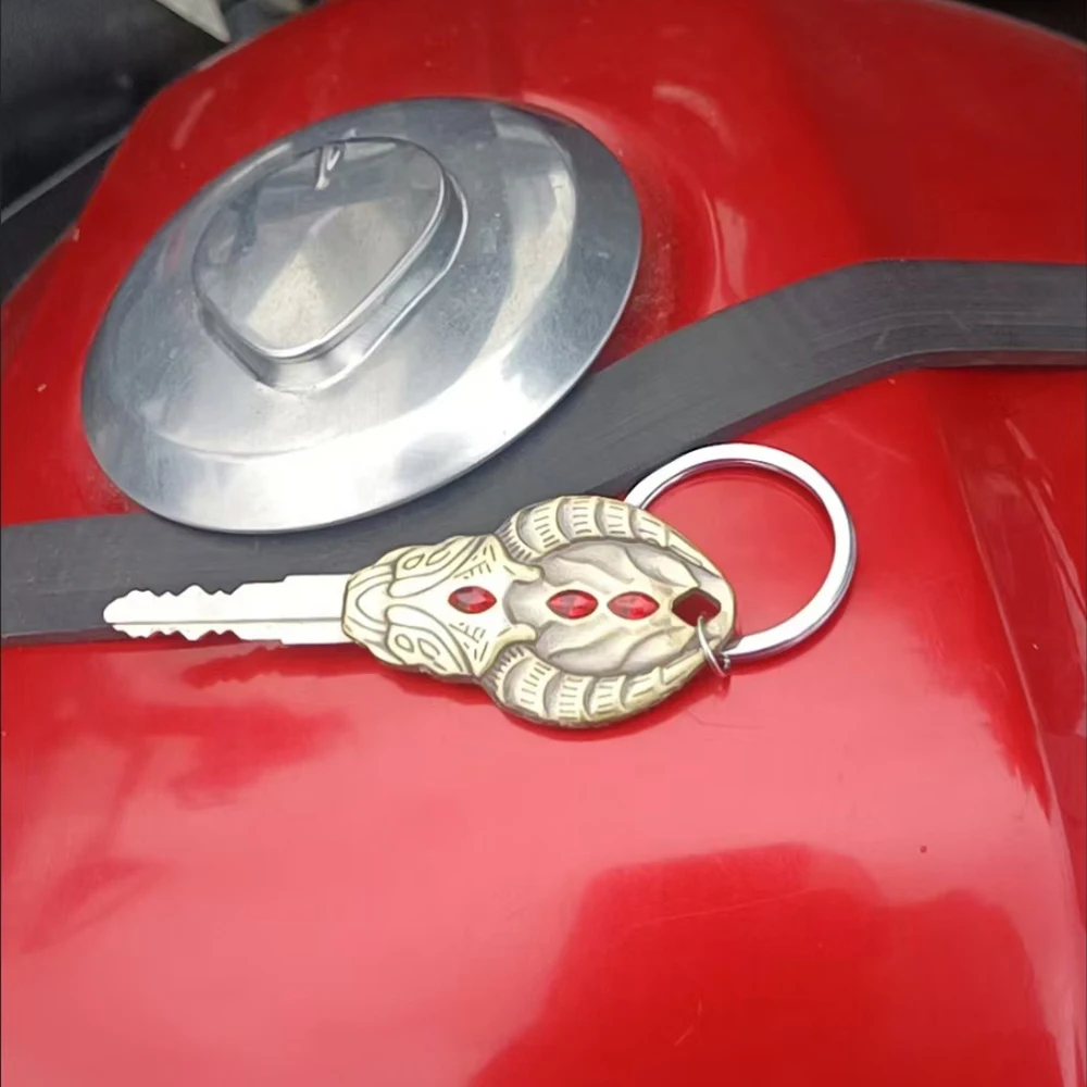 

Креативная ручка для ключей от мотоцикла, необходимая ручная полировка держателя ключей, сделай сам, ручка для мотоцикла, персонализированная головка ключа